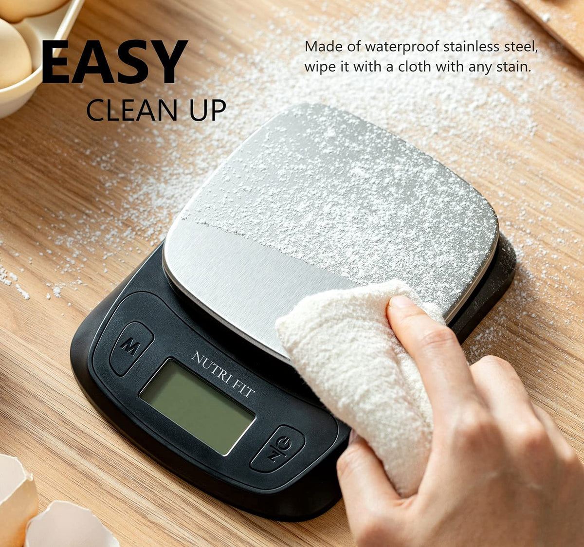 Digital Food Scale Small Kitchen Scales Weight in Grams Oz Black