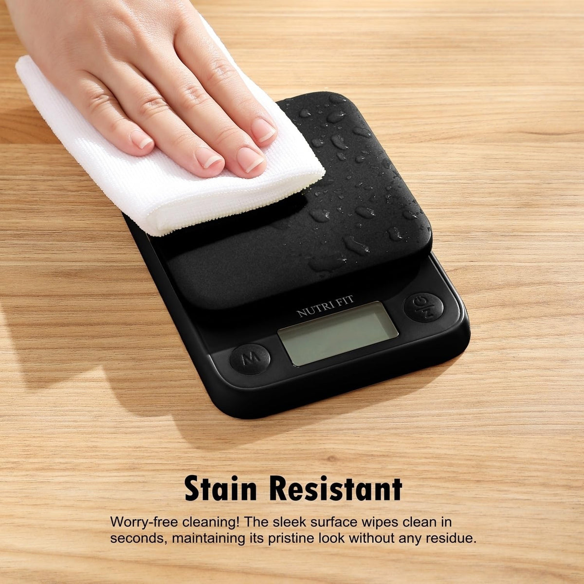 Digital Food Scale Small Kitchen Scales Weight in Grams Oz Black