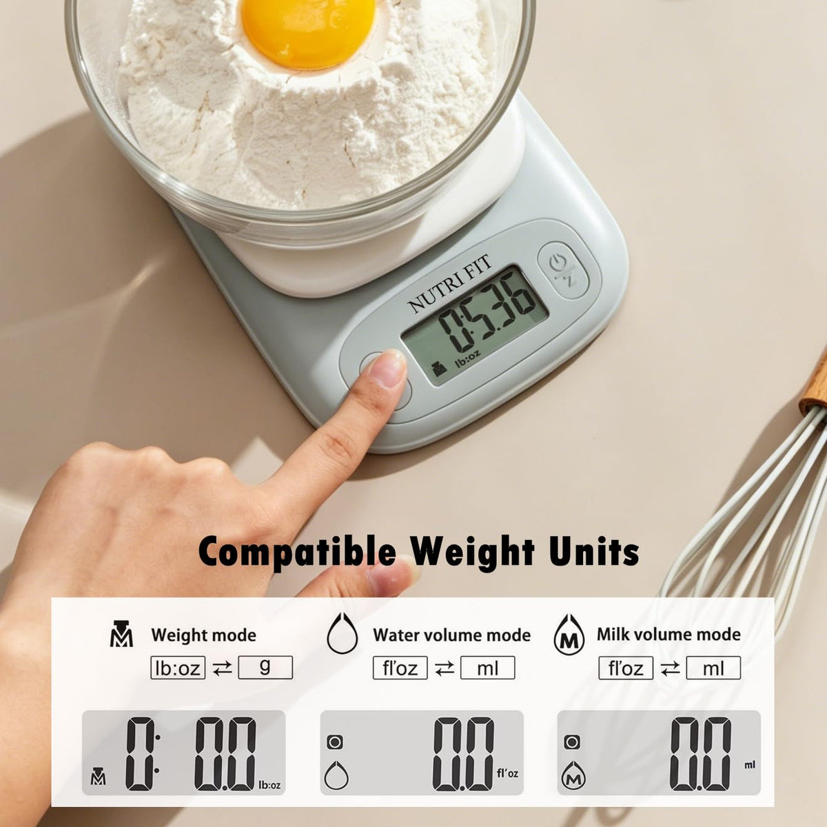 Digital Food Scale Small Kitchen Scales Weight in Grams Oz Black