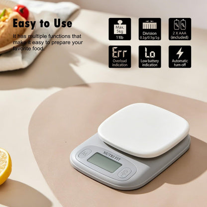 Digital Food Scale Small Kitchen Scales Weight in Grams Oz Black