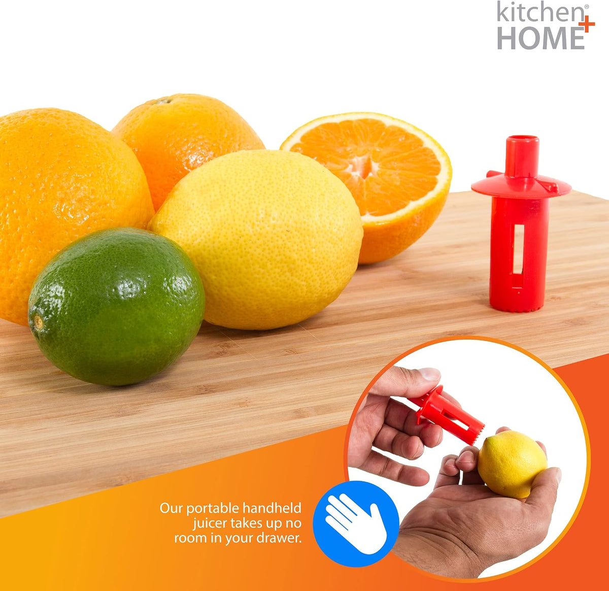 Citrus Tap – Portable Lemon Lime Juicer Spout, Orange Citrus Sipper and Jalapeño Corer – 6 Pack