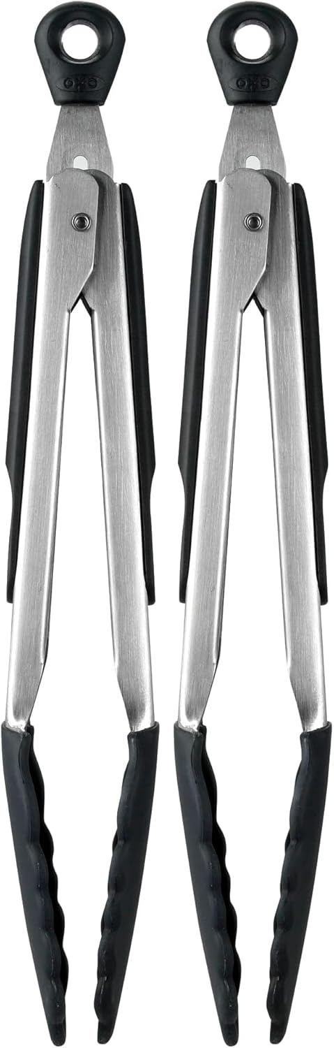 Good Grips 9-Inch Tongs with Silicone Heads