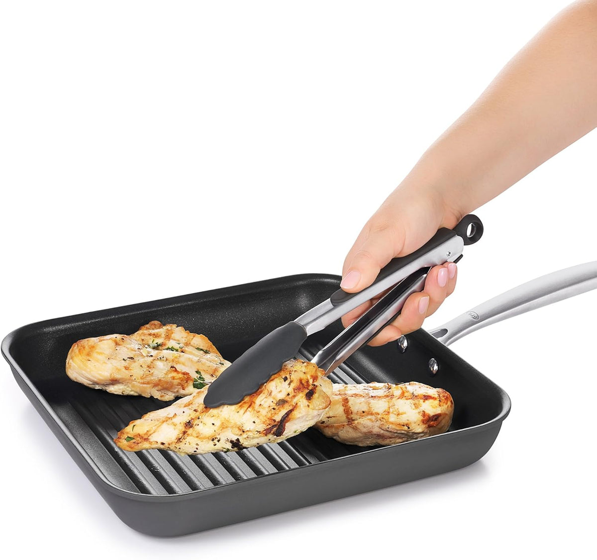 Good Grips 9-Inch Tongs with Silicone Heads