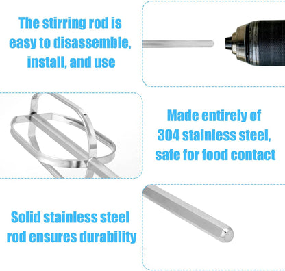 Meat Grinder & Egg Beater Drill Attachment (Silver)