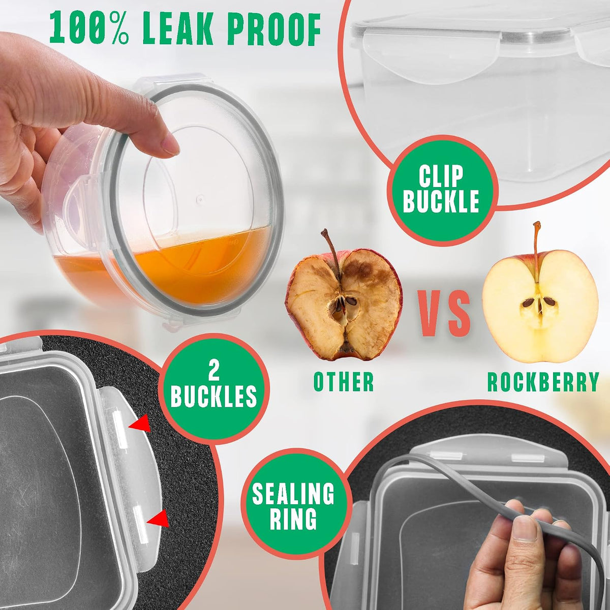 Large Food Storage Containers with Lids Airtight-85 OZ to small Containers-Total 526OZ Stackable Kitchen Set -BPA Free Leak proof containers- Freezer Microwave safe