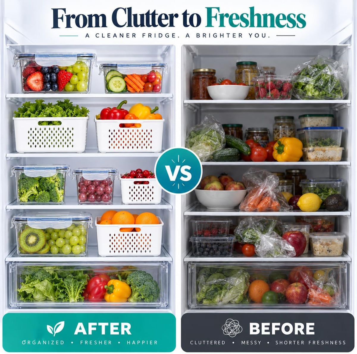 Large Food Storage Containers with Lids Airtight-85 OZ to small Containers-Total 526OZ Stackable Kitchen Set -BPA Free Leak proof containers- Freezer Microwave safe