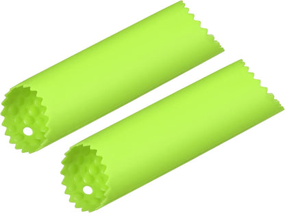 2Pcs Garlic Peeling Tube, Silicone Garlic Peeler Roller Keeper Skin Remover Non Slip for Useful Kitchen Tools, Black