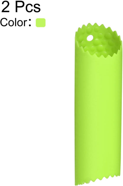 2Pcs Garlic Peeling Tube, Silicone Garlic Peeler Roller Keeper Skin Remover Non Slip for Useful Kitchen Tools, Black