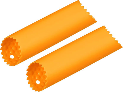 2Pcs Garlic Peeling Tube, Silicone Garlic Peeler Roller Keeper Skin Remover Non Slip for Useful Kitchen Tools, Black