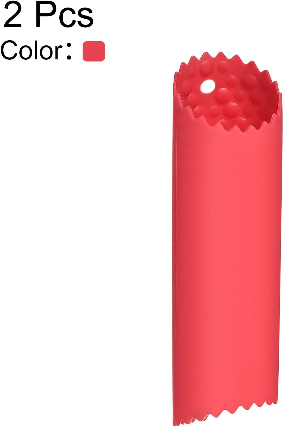 2Pcs Garlic Peeling Tube, Silicone Garlic Peeler Roller Keeper Skin Remover Non Slip for Useful Kitchen Tools, Black