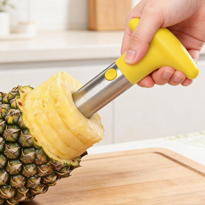 2Pcs Pineapple Corer 9.4x4.1" Stainless Steel Upgraded Core Eye Blue