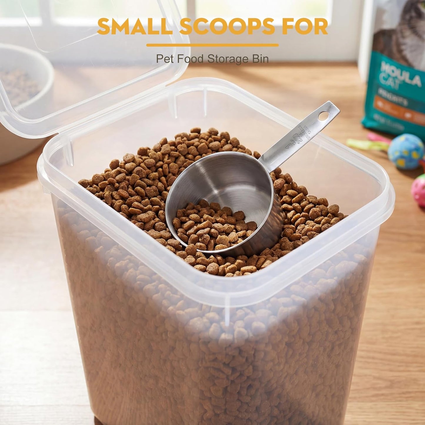 6Pcs1 Cup Measuring Cup,1 Cup Measure Scoops Stainless Steel Measurin Cups for Canisters Baking & Cooking