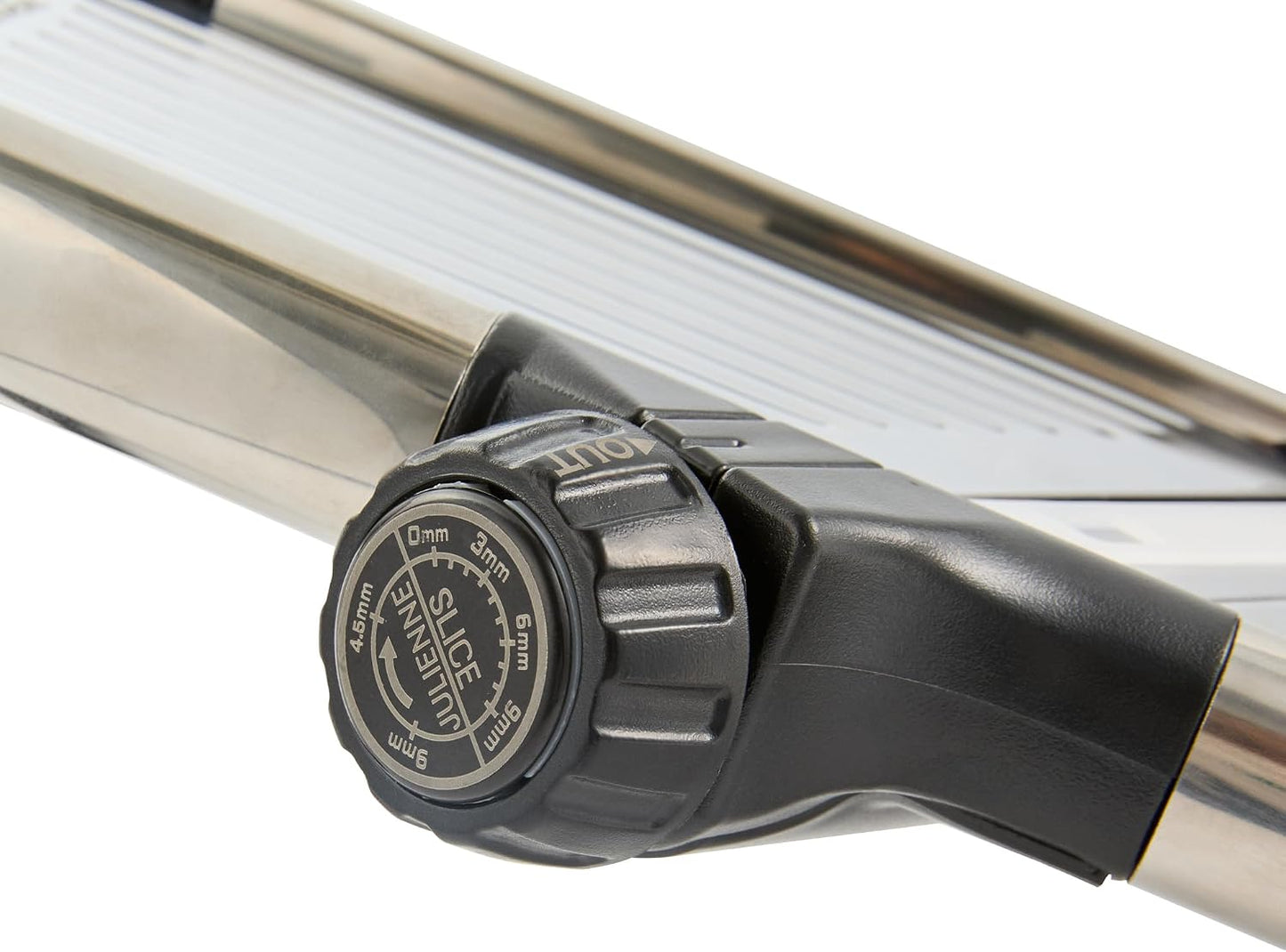 Stainless Steel Adjustable Mandoline Slicer - German Standard Vegetable Slicer with Blade Guard, Includes Cut-Resistant Gloves - Food Slicer for Potato, Onions, Cucumbers, Tomato