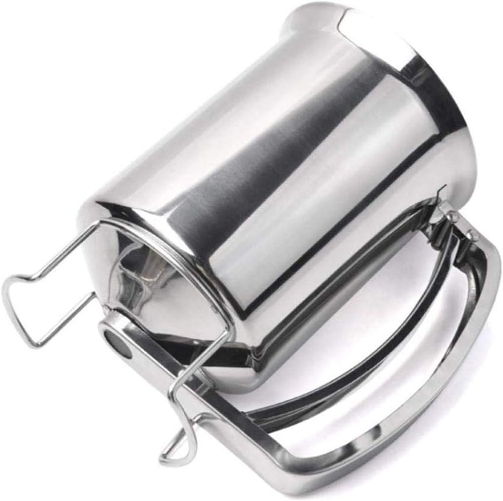Stainless-Steel Pancake Batter Dispenser Handheld Pancake Batter Dispenser - 900ML Professional Batter Funnel Kitchen Tool for Baking Cake Cupcakes Crepes Waffles Pancake