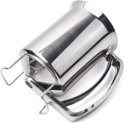 Stainless-Steel Pancake Batter Dispenser Handheld Pancake Batter Dispenser - 900ML Professional Batter Funnel Kitchen Tool for Baking Cake Cupcakes Crepes Waffles Pancake