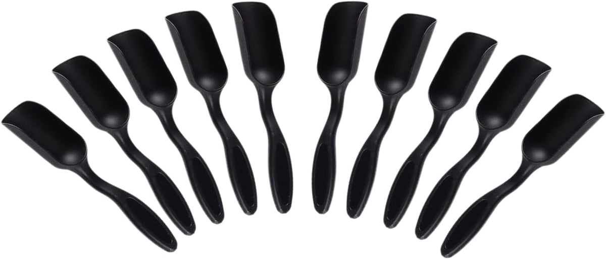 10Pcs Mini Shovel,Plastic Mini Gardening Shovel Spoons Soil Scoops,Cultivation Digging Transplanting Tools for Succulents Potted Flowers,Milk Powder/Coffee Beans Scoops (5 Colors)