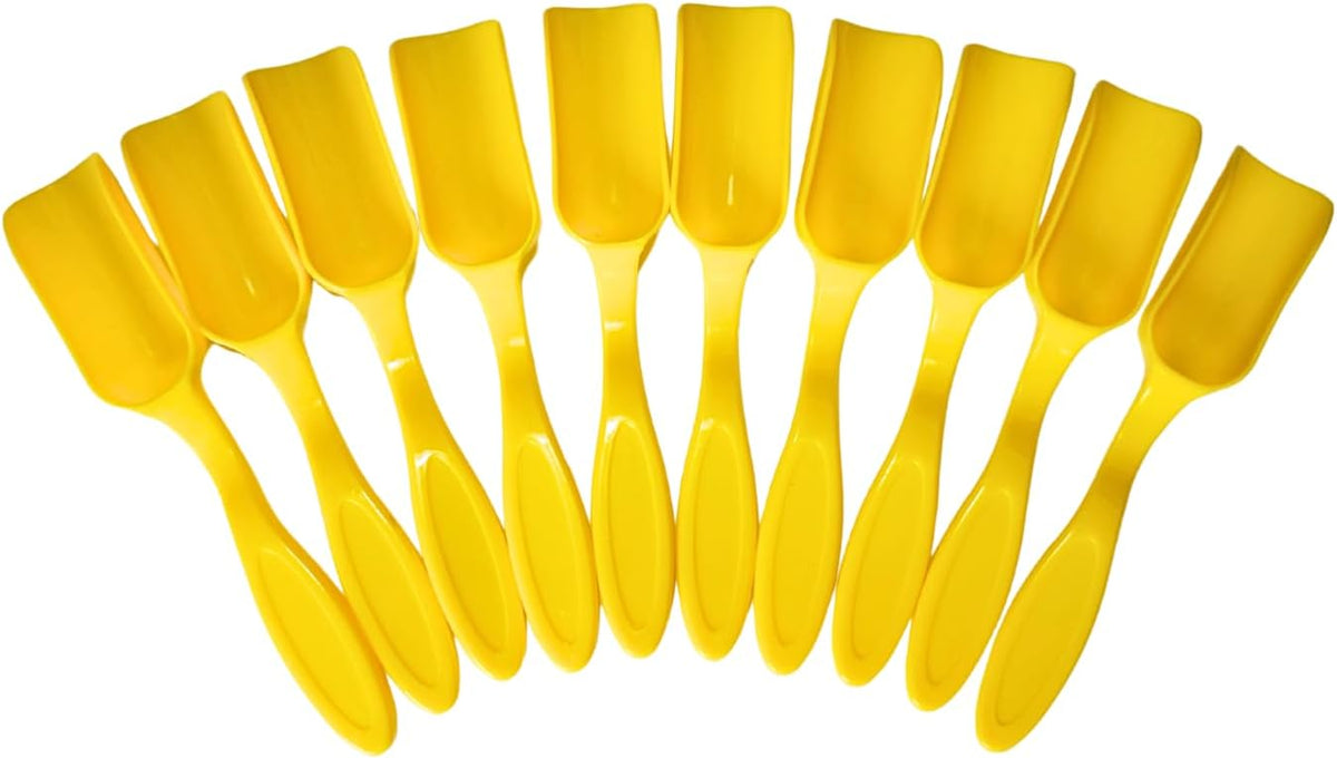 10Pcs Mini Shovel,Plastic Mini Gardening Shovel Spoons Soil Scoops,Cultivation Digging Transplanting Tools for Succulents Potted Flowers,Milk Powder/Coffee Beans Scoops (5 Colors)
