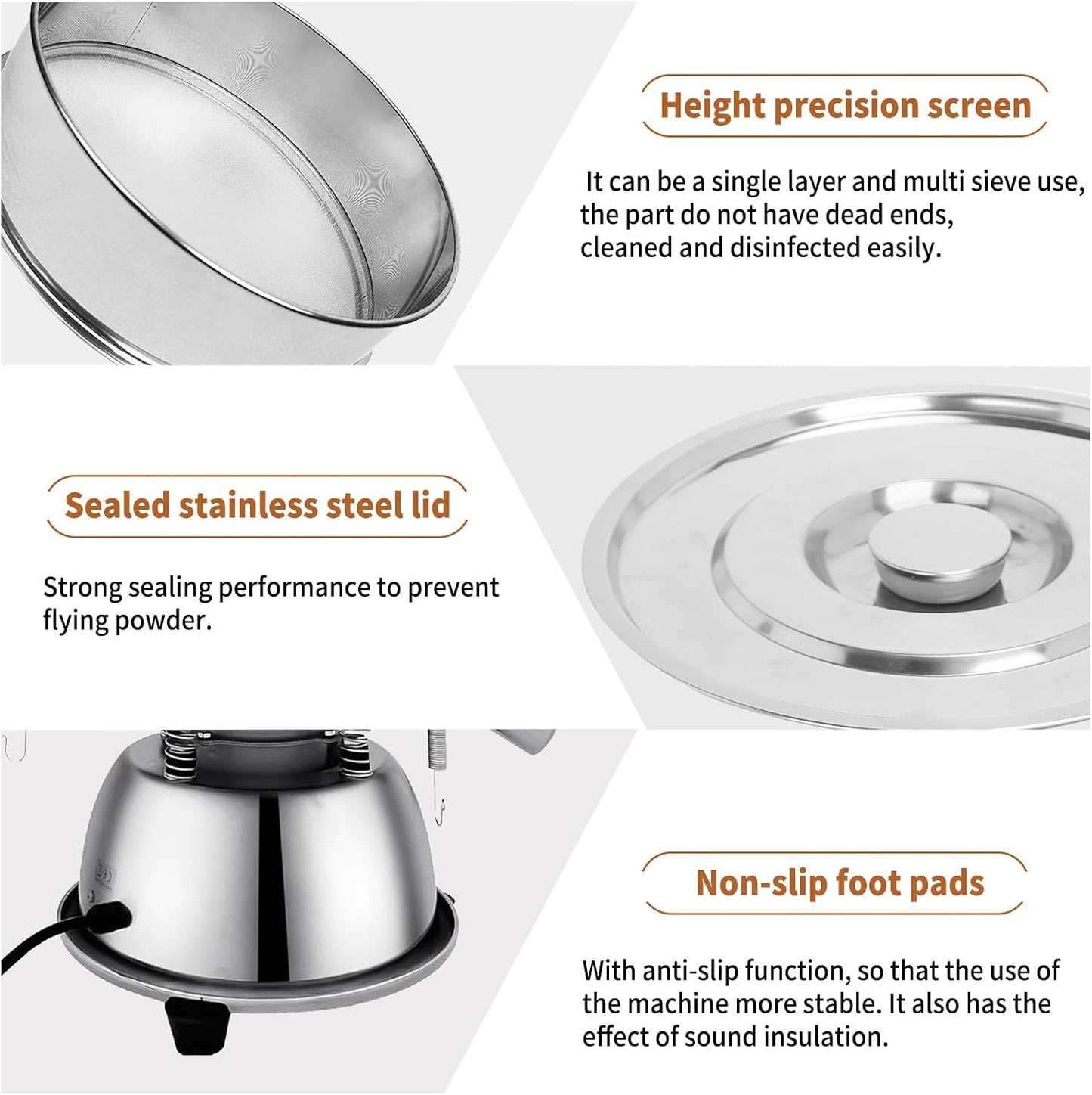 Vibrating Sifter-Stainless Steel 30 Mesh for Powder Sifter Machine | Replacement Sieve for Baking Kitchens,Grain Milling,Herbal Powder,Food Preparation