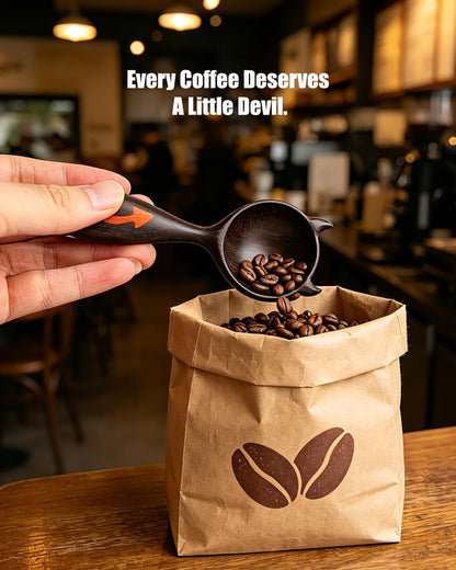 Walnut Coffee Scoop,Wooden Coffee Bean Measuring Spoon,5g Capacity,Natural Wood Coffee Scoop for Tea,Sugar & Powder,Rustic Kitchen Gift for Coffee Lovers