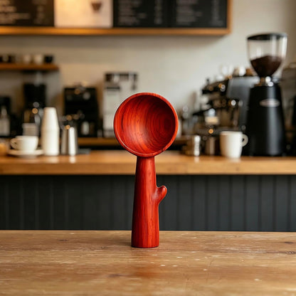 Walnut Coffee Scoop,Wooden Coffee Bean Measuring Spoon,5g Capacity,Natural Wood Coffee Scoop for Tea,Sugar & Powder,Rustic Kitchen Gift for Coffee Lovers
