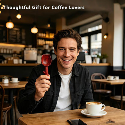Walnut Coffee Scoop,Wooden Coffee Bean Measuring Spoon,5g Capacity,Natural Wood Coffee Scoop for Tea,Sugar & Powder,Rustic Kitchen Gift for Coffee Lovers
