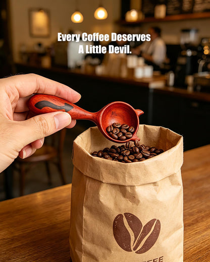 Walnut Coffee Scoop,Wooden Coffee Bean Measuring Spoon,5g Capacity,Natural Wood Coffee Scoop for Tea,Sugar & Powder,Rustic Kitchen Gift for Coffee Lovers