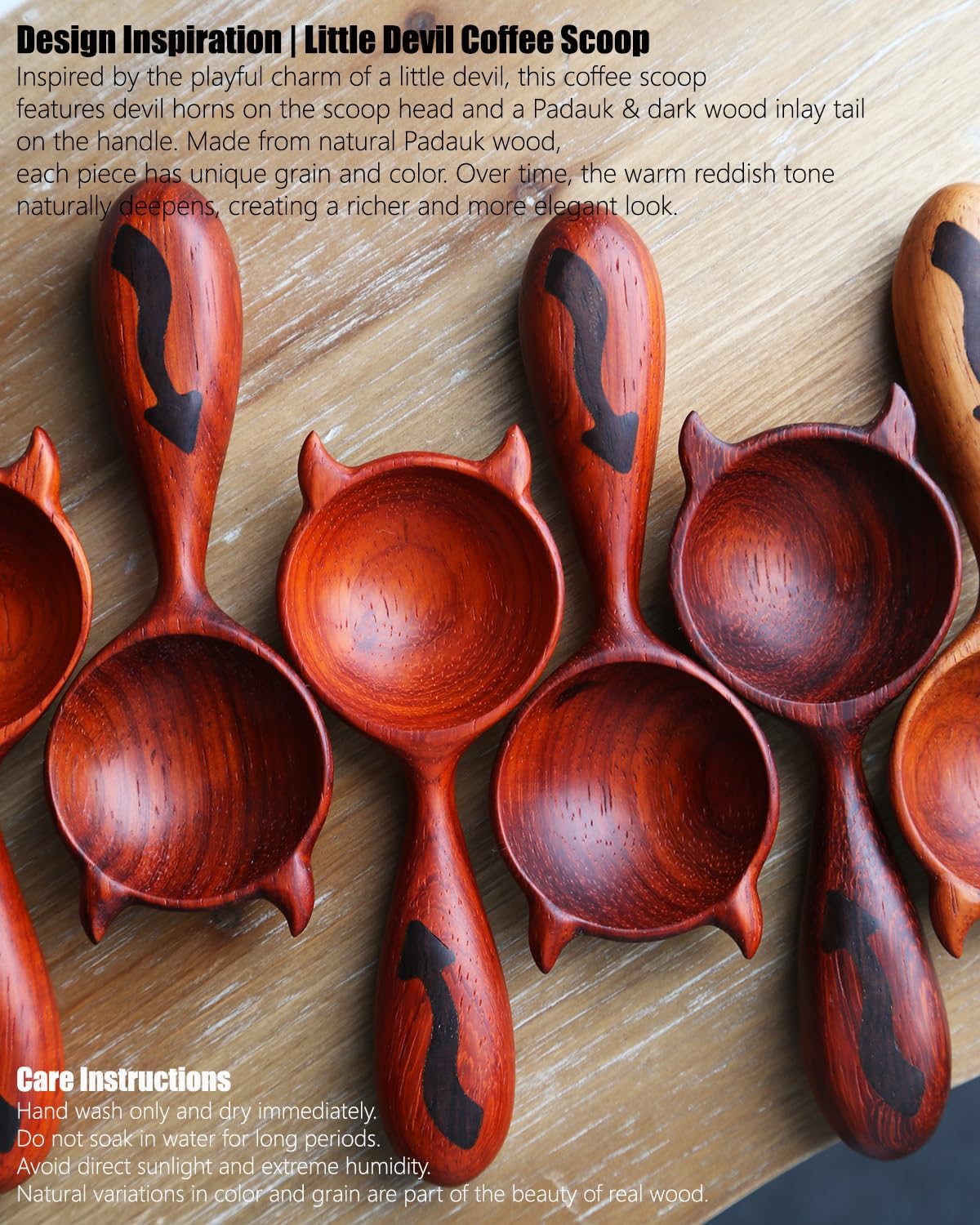 Walnut Coffee Scoop,Wooden Coffee Bean Measuring Spoon,5g Capacity,Natural Wood Coffee Scoop for Tea,Sugar & Powder,Rustic Kitchen Gift for Coffee Lovers