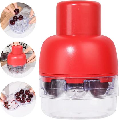 Cherry Pitter Multiple, Pits up to 8 Cherries at Once, 8 Holes Multi Cherry Seed Remover for Kitchen Cherry Jam, 8 in 1 Cherry Pitter Tool Pit Remover,Cake Shops and Fruit Salads