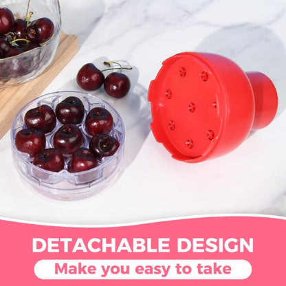 Cherry Pitter Multiple, Pits up to 8 Cherries at Once, 8 Holes Multi Cherry Seed Remover for Kitchen Cherry Jam, 8 in 1 Cherry Pitter Tool Pit Remover,Cake Shops and Fruit Salads
