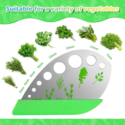VlBlRlIT2025 Upgraded Herb Scissor,Leaf Stripper,Stainless Steel 5Blade Kitchen Scissors,Peelers for Kitchen,forChopping Chive,Vegetables,Salad,collard Greens,Parsley,Rosemary As Christmas gifts Green