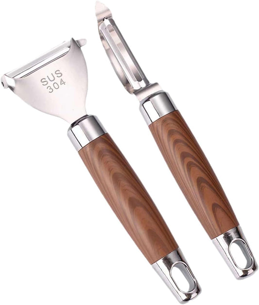 Swivel Vegetable Peeler Set – 2 Pack (Straight & Y-Type), Ultra Sharp Stainless Steel Blades with Grip Handle, Effortless Peeling for Potato, Carrot, Pumpkin, Cucumber, Apple & More