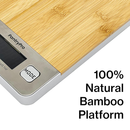 Stainless Steel Digital Kitchen Scale w. Bowl - for Food Coffee Lab - LCD Display gram Ounces lb:oz lb ml - 12 LBS/5.5 KG Capacity - Battery Included - Gold by The Display Guys