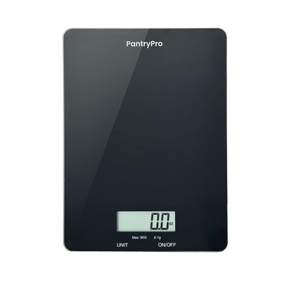 Stainless Steel Digital Kitchen Scale w. Bowl - for Food Coffee Lab - LCD Display gram Ounces lb:oz lb ml - 12 LBS/5.5 KG Capacity - Battery Included - Gold by The Display Guys
