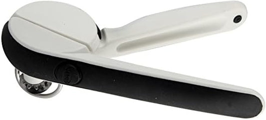 EzSqueeze One-Handed Can Opener (Black and Meringue)