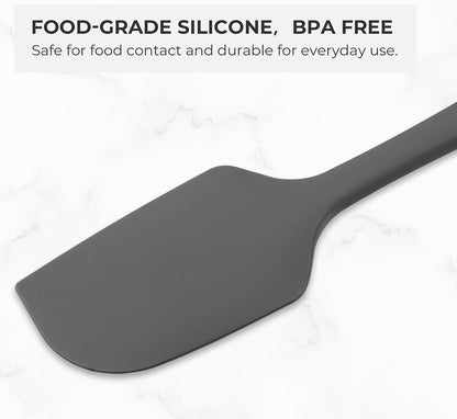 Mini Silicone Basting Pastry Brush, Cooking Brush for Oil Sauce Butter Marinades, Food Brushes for BBQ Grill Kitchen Baking, Baster Brushes Pastries Cakes Meat Desserts, Food Grade, Dark Grey