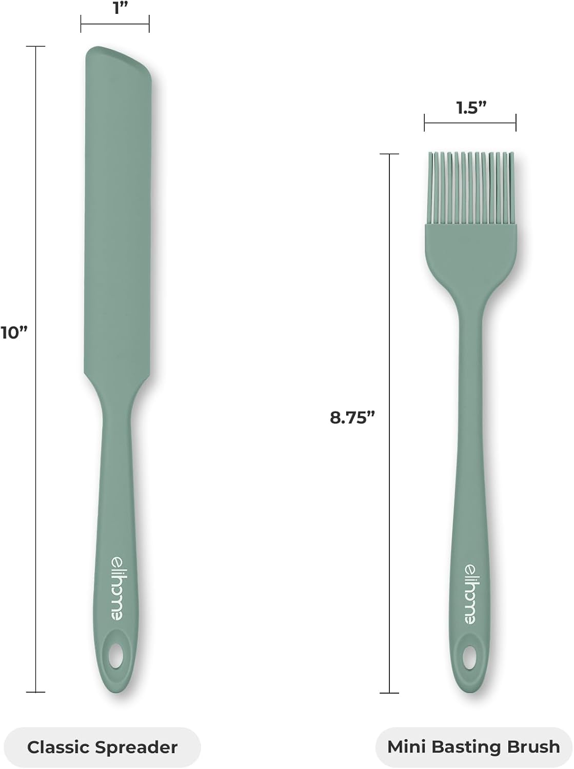 Mini Silicone Basting Pastry Brush, Cooking Brush for Oil Sauce Butter Marinades, Food Brushes for BBQ Grill Kitchen Baking, Baster Brushes Pastries Cakes Meat Desserts, Food Grade, Dark Grey