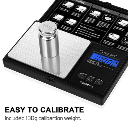 Digital Pocket Gram Scale - 1000g/0.1g Small Food Scale Portable