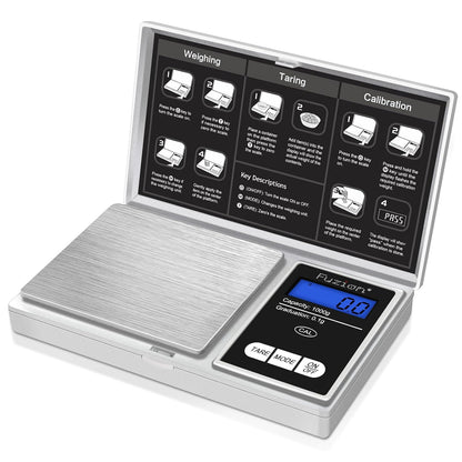 Digital Pocket Gram Scale - 1000g/0.1g Small Food Scale Portable