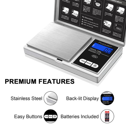 Digital Pocket Gram Scale - 1000g/0.1g Small Food Scale Portable