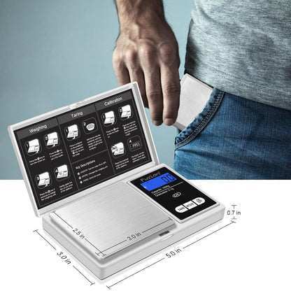Digital Pocket Gram Scale - 1000g/0.1g Small Food Scale Portable