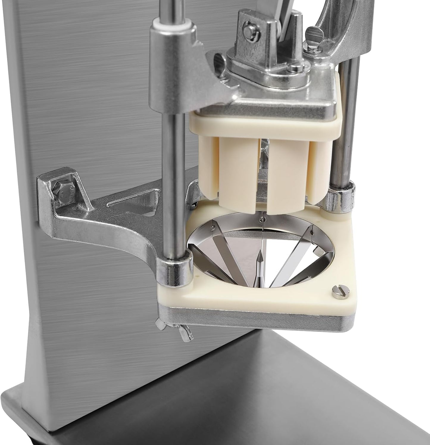 Commercial Potatoes Cutter French Fries Cutter Machine, Manual French Fry Press Heavy Duty French Fry Cutter for Potatoes, Carrots Cucumbers w/ 1/2", 1/4", 3/8in" Blades & 8-Wedge Blade