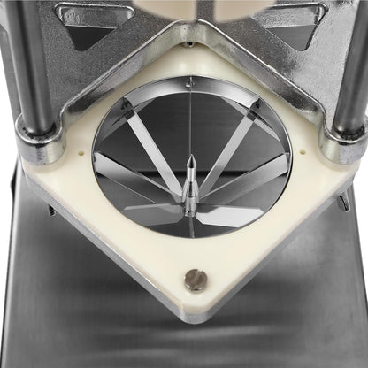Commercial Potatoes Cutter French Fries Cutter Machine, Manual French Fry Press Heavy Duty French Fry Cutter for Potatoes, Carrots Cucumbers w/ 1/2", 1/4", 3/8in" Blades & 8-Wedge Blade