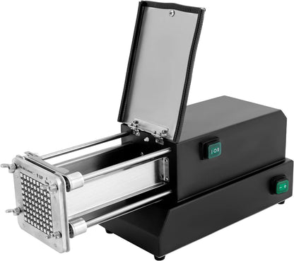 Commercial Potatoes Cutter French Fries Cutter Machine, Manual French Fry Press Heavy Duty French Fry Cutter for Potatoes, Carrots Cucumbers w/ 1/2", 1/4", 3/8in" Blades & 8-Wedge Blade