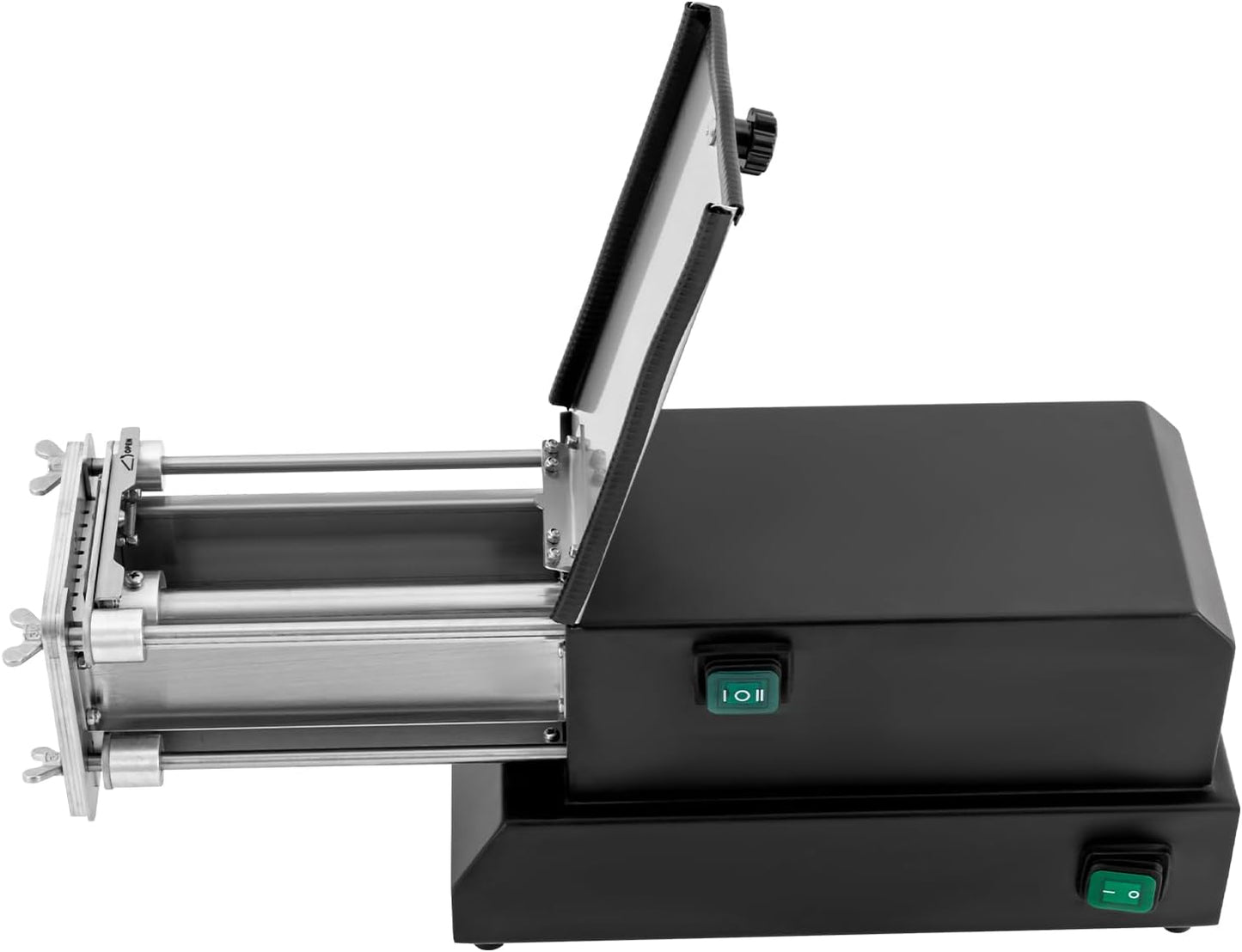 Commercial Potatoes Cutter French Fries Cutter Machine, Manual French Fry Press Heavy Duty French Fry Cutter for Potatoes, Carrots Cucumbers w/ 1/2", 1/4", 3/8in" Blades & 8-Wedge Blade