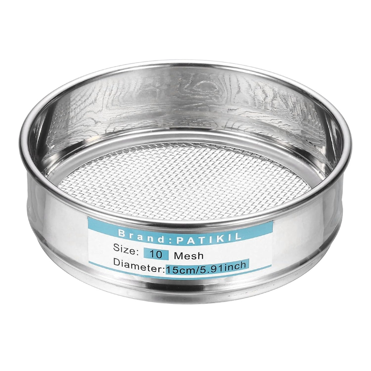 20 Mesh(0.9mm) Lab Sieve, 5.9"(15cm) Diameter Sifting Screen 304 Stainless Steel Wire Cloth Fine Mesh Sieve for Industrial Laboratory Home Soil Sifter Dry Sift Screens Hash - Colors A