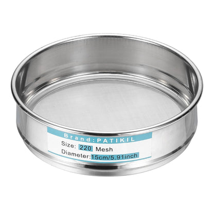 20 Mesh(0.9mm) Lab Sieve, 5.9"(15cm) Diameter Sifting Screen 304 Stainless Steel Wire Cloth Fine Mesh Sieve for Industrial Laboratory Home Soil Sifter Dry Sift Screens Hash - Colors A