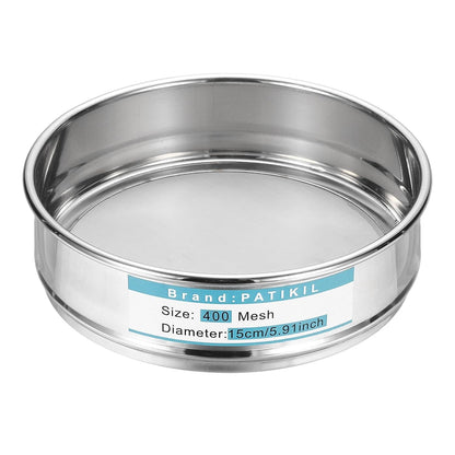 20 Mesh(0.9mm) Lab Sieve, 5.9"(15cm) Diameter Sifting Screen 304 Stainless Steel Wire Cloth Fine Mesh Sieve for Industrial Laboratory Home Soil Sifter Dry Sift Screens Hash - Colors A
