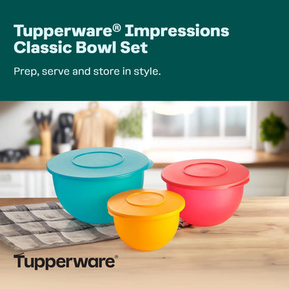 Thatsa Bowl Collection 6 Bowl Food Storage Container Set in Fauna, Dishwasher Safe and BPA Free (6 Bowls, 6 lids)