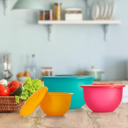 Thatsa Bowl Collection 6 Bowl Food Storage Container Set in Fauna, Dishwasher Safe and BPA Free (6 Bowls, 6 lids)