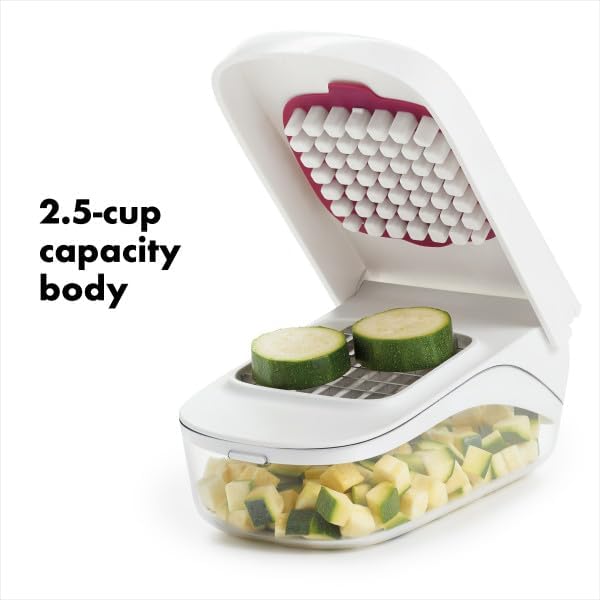 Good Grips Vegetable and Onion Chopper with Easy Pour Opening White